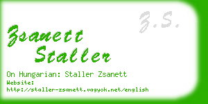 zsanett staller business card